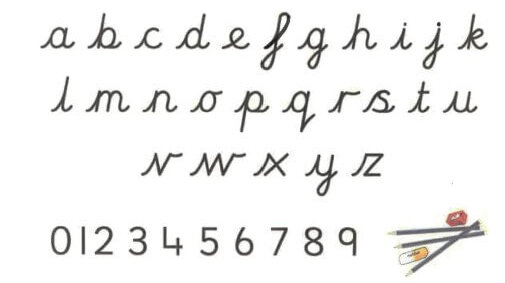 How we write our letters and numbers
